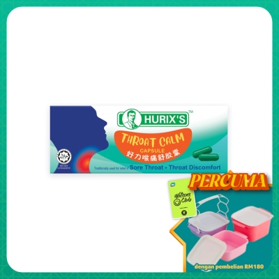 HURIX'S - Throat Calm Capsule 6's (MAL Item*)