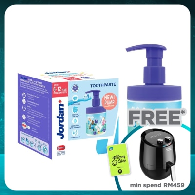 JORDAN Kids Step 2 6-12 Years Toothpaste Pump Grape 188g