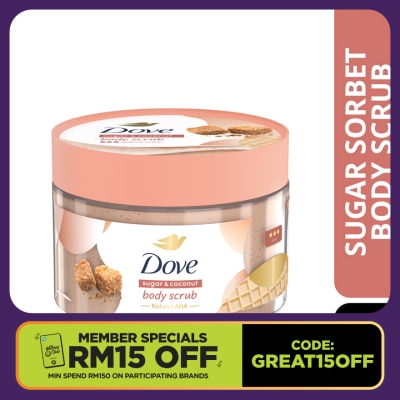 DOVE Body Scrub Sugar & Coconut 280gram