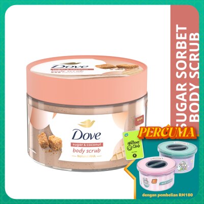DOVE Body Scrub Sugar & Coconut 280gram