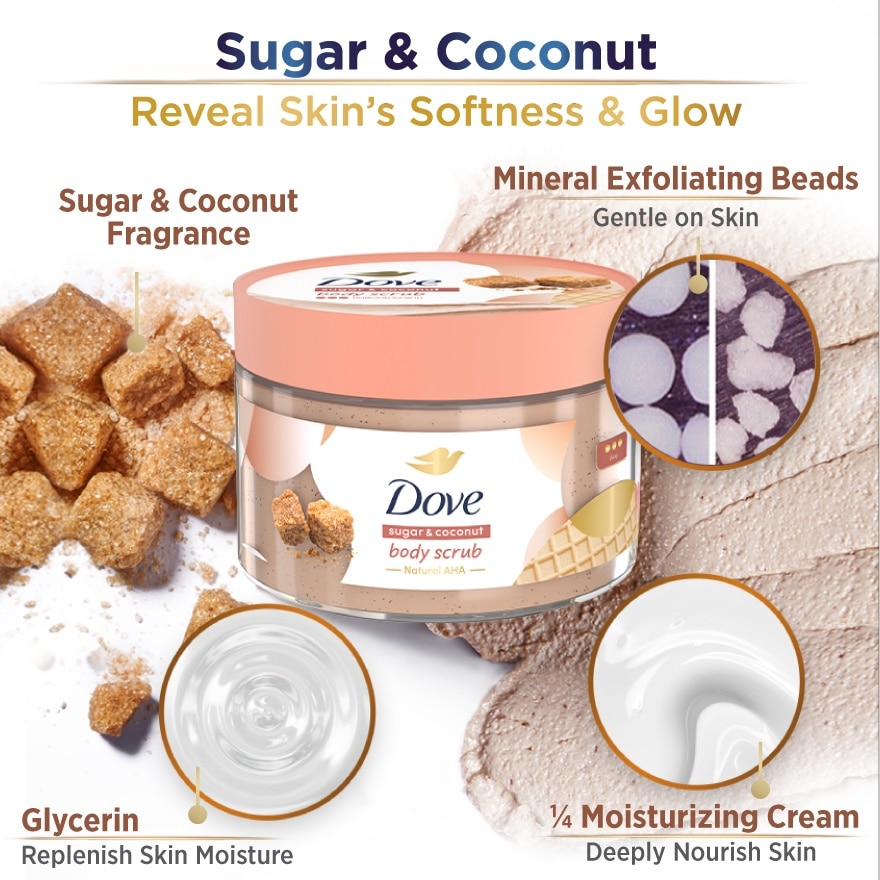 Body Scrub Sugar & Coconut 280gram