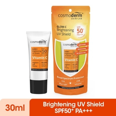 COSMODERM Glow-C Brightening UV Shield SPF50+ PA+++ 30ml