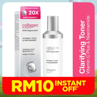 COLLAGEN BY WATSONS White Regeneration Vitamin C Plus & Niacinamide Clarifying Toner 130ml