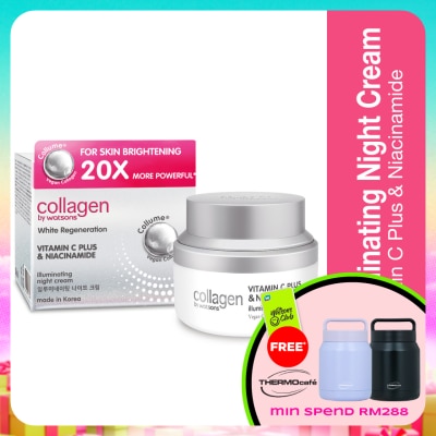 COLLAGEN BY WATSONS - White Regeneration Vitamin C Plus & Niacinamide Illuminating Night Cream 50g