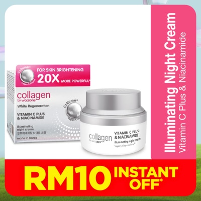 COLLAGEN BY WATSONS White Regeneration Vitamin C Plus & Niacinamide Illuminating Night Cream 50g