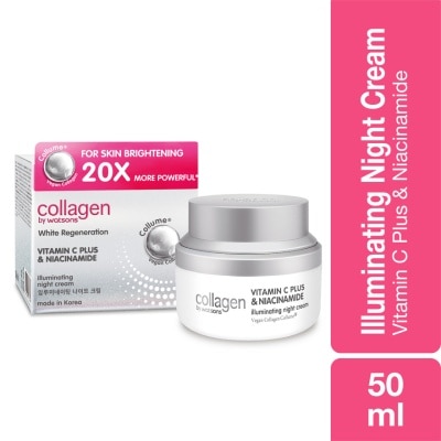 COLLAGEN BY WATSONS White Regeneration Vitamin C Plus & Niacinamide Illuminating Night Cream 50g