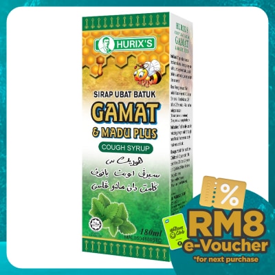 HURIX'S Gamat & Madu Plus Cough Syrup 180ml