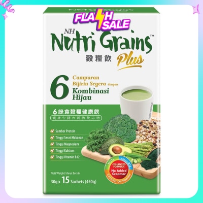 NH NUTRI GRAINS Plus With 6 Green 30g X 15s