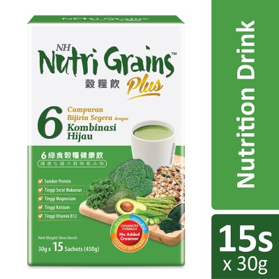 NH NUTRI GRAINS - Plus With 6 Green 30g X 15s