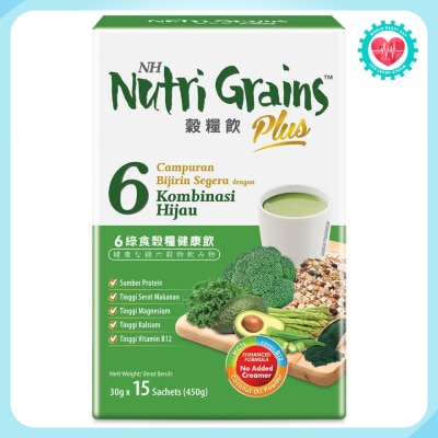 NH NUTRI GRAINS Plus With 6 Green 30g X 15s