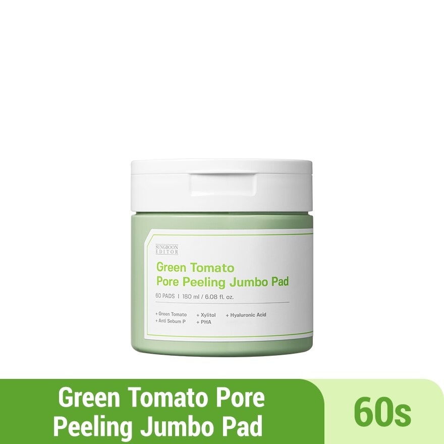 Green Tomato Pore Peeling Jumbo Pad 60s