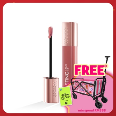 WARDAH Glasting Liquid Lip 02 Peach Polish