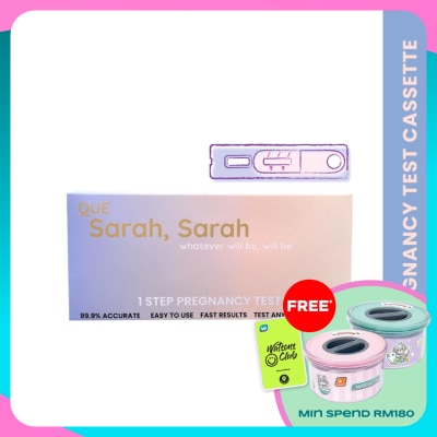 QUE SARAH SARAH 1 Step Pregnancy Test Cassette 1s