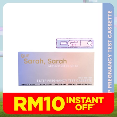 QUE SARAH SARAH 1 Step Pregnancy Test Cassette 1s