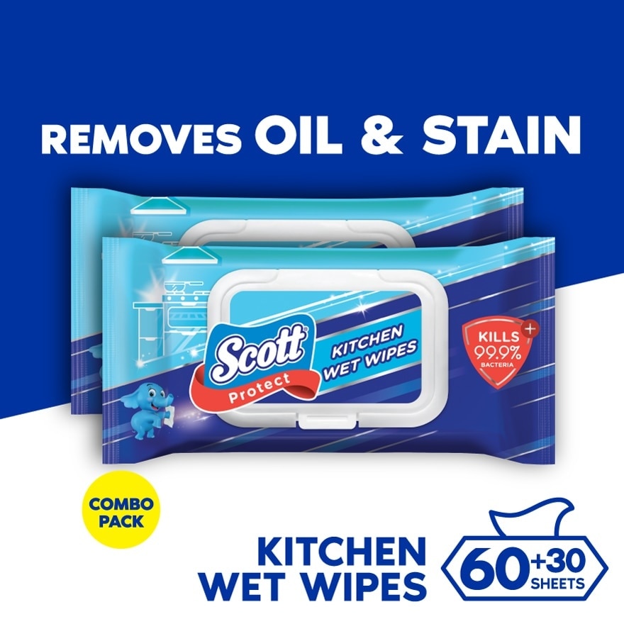 Protect Kitchen Wet Wipes (60s+30s)