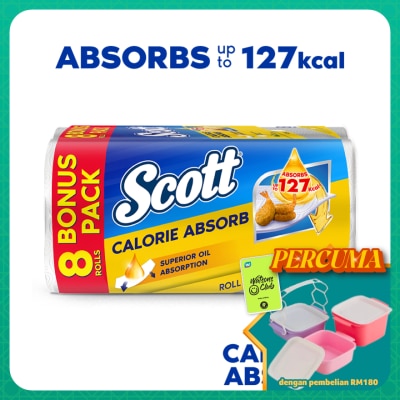 SCOTT - Calorie Absorb Kitchen Towel (50s x 8 Rolls)