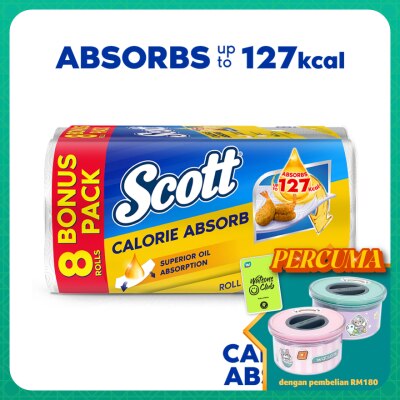 SCOTT Calorie Absorb Kitchen Towel (50s x 8 Rolls)
