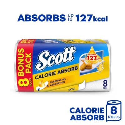 SCOTT Calorie Absorb Kitchen Towel (50s x 8 Rolls)