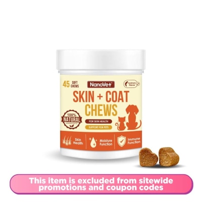 NANOVET Skin & Coat Chewable 45's
