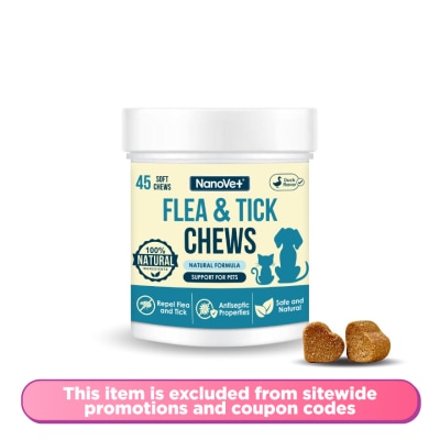 NANOVET Flea & Tick Chewable 45's