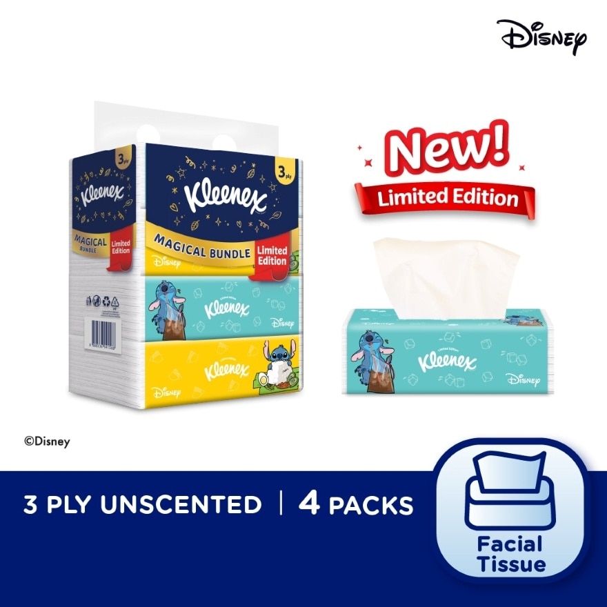 Facial Tissue Soft Box Limited Edition 3PLY 100s x 4