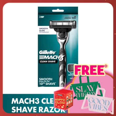 GILLETTE Mach 3 Clean Shave Razor 1Up