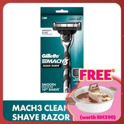 GILLETTE Mach 3 Clean Shave Razor 1Up