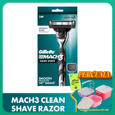 GILLETTE - Mach 3 Clean Shave Razor 1Up