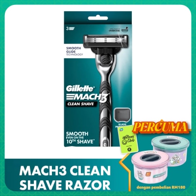 GILLETTE Mach 3 Clean Shave Razor 1Up