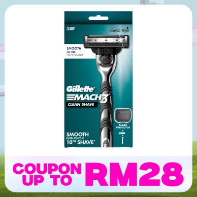GILLETTE Mach 3 Clean Shave Razor 1Up