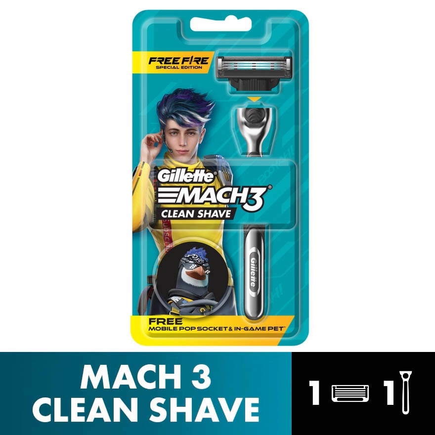 Mach 3 Clean Shave Razor 1Up