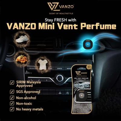 VANZO Car Mini Vent Perfume 2ml  Cool Ice