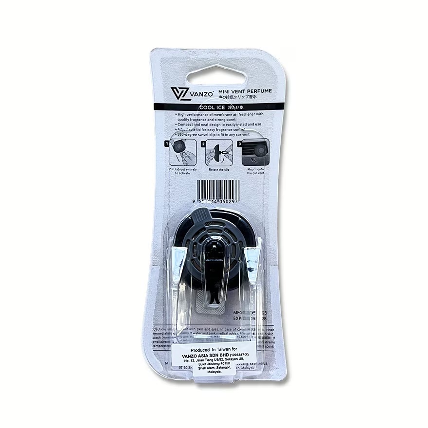Car Mini Vent Perfume 2ml  Cool Ice