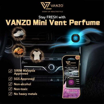 VANZO Car Mini Vent Perfume 2ml Lavender