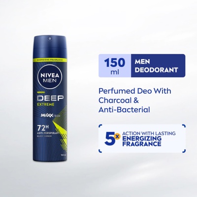 NIVEA FOR MEN - DEEP Deodorant Spray Extreme 150ml