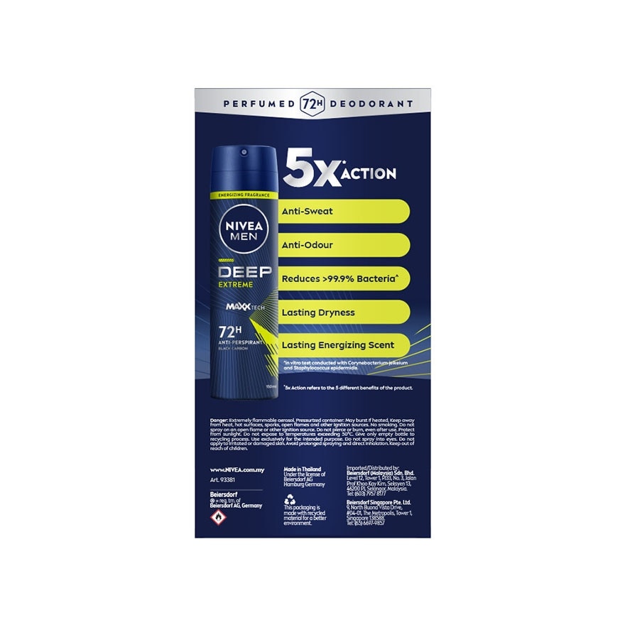 Deodorant Spray Deep Extreme 2x150ml