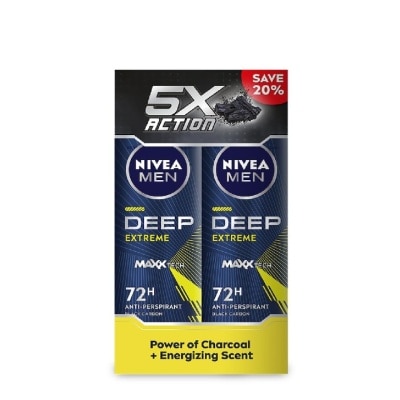 NIVEA FOR MEN Deodorant Spray Deep Extreme 2x150ml