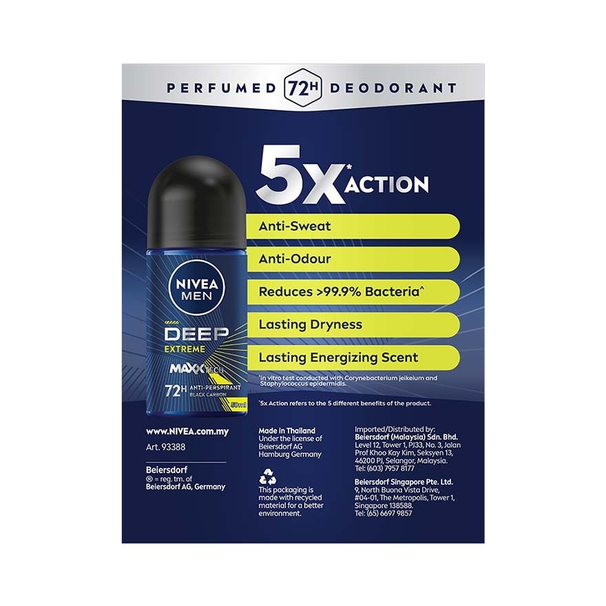 DEEP Deodorant Roll On Extreme 2x50ml