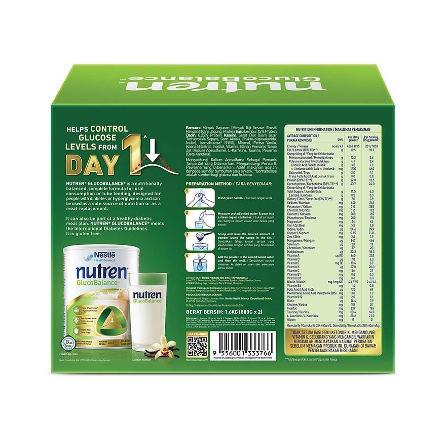 Glucobalance 800g x 2s FOC GWP