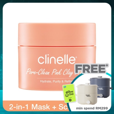 CLINELLE Pore-Clean Pink Clay Cream Mask 50ml
