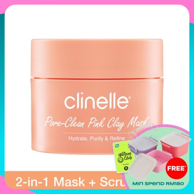 CLINELLE Pore-Clean Pink Clay Cream Mask 50ml