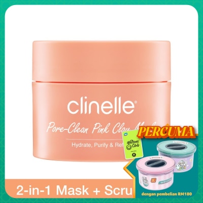 CLINELLE Pore-Clean Pink Clay Cream Mask 50ml