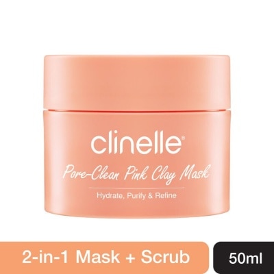 CLINELLE Pore-Clean Pink Clay Cream Mask 50ml