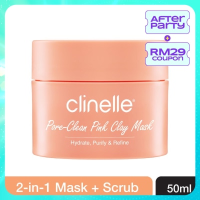 CLINELLE Pore-Clean Pink Clay Cream Mask 50ml