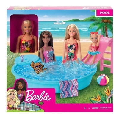 BARBIE Estate Pool & Doll (Blonde) 1S