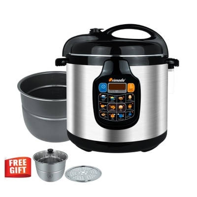 PRIMADA Pressure Cooker 6 Liter Dual Pot PC6030