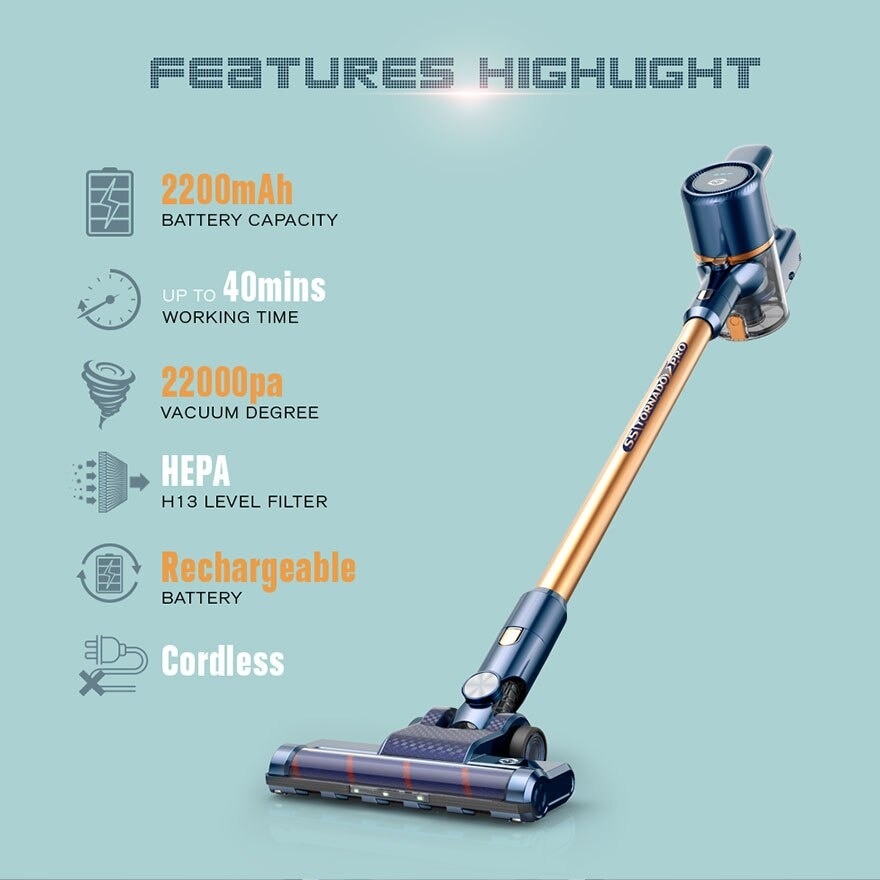 Cordless Vacuum Cleaner Tornado Pro S5