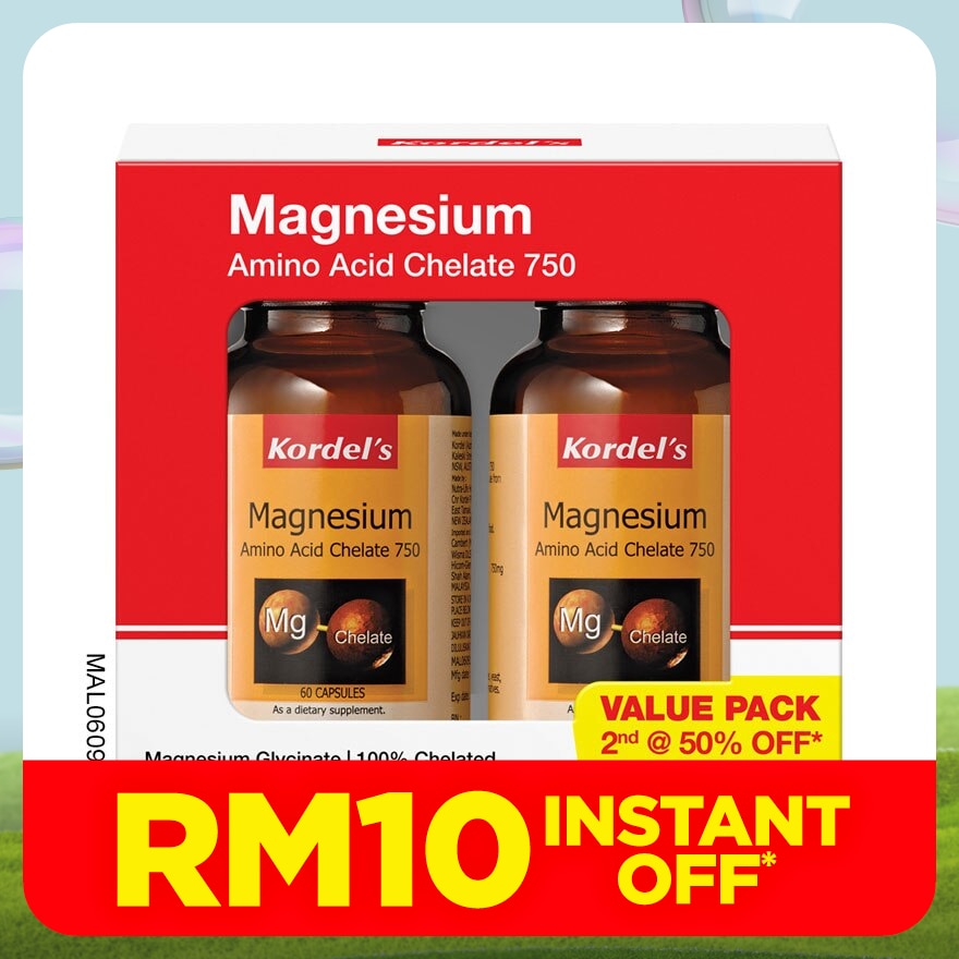 Magnesium Amino Acid Chelate 750mg 60s P02