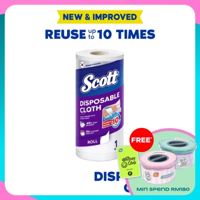 SCOTT Disposable Like Wipes Towel (63s) Kitchen Towel Cleaning Cloth Wiping Cloth