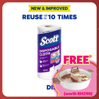 SCOTT Disposable Like Wipes Towel (63s) Kitchen Towel Cleaning Cloth Wiping Cloth